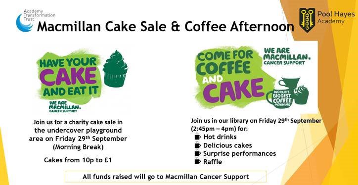 Macmillan Cake Sale & Coffee Afternoon